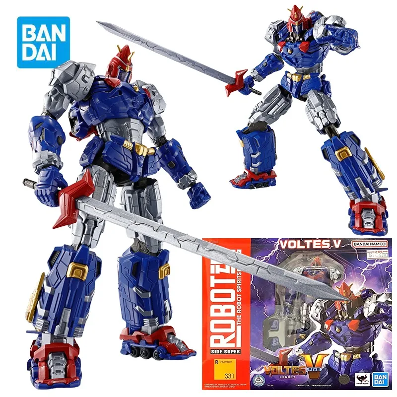 

BANDAI THE ROBOT SPIRITS SIDE SUPER Voltes V Action Figures Anime Model Kit Toys for Boys Original Box Gifts for Boys Collection