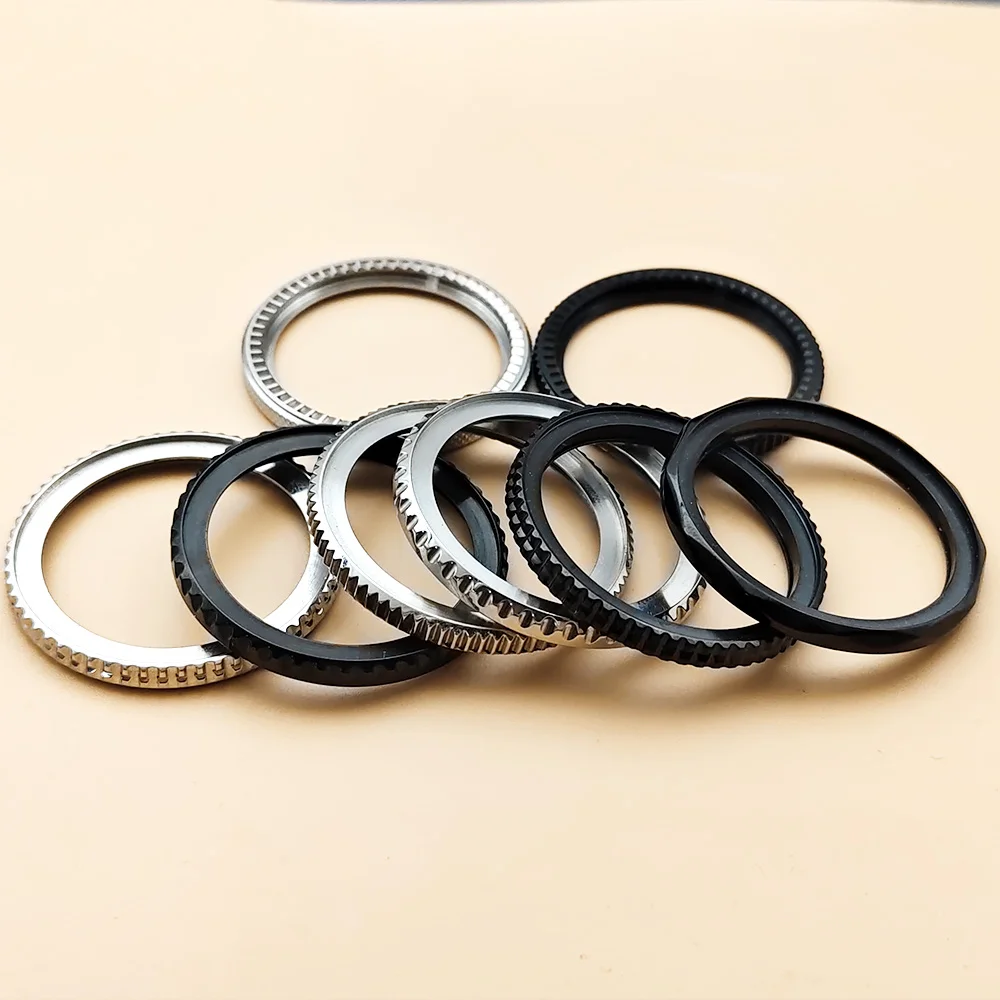 Customized SKX007 Watch Bezel and Steel Bezel Spring Click Fit For SKX007 SKX009 SRPD Watch Case For 38mm Bezel Insert Ring