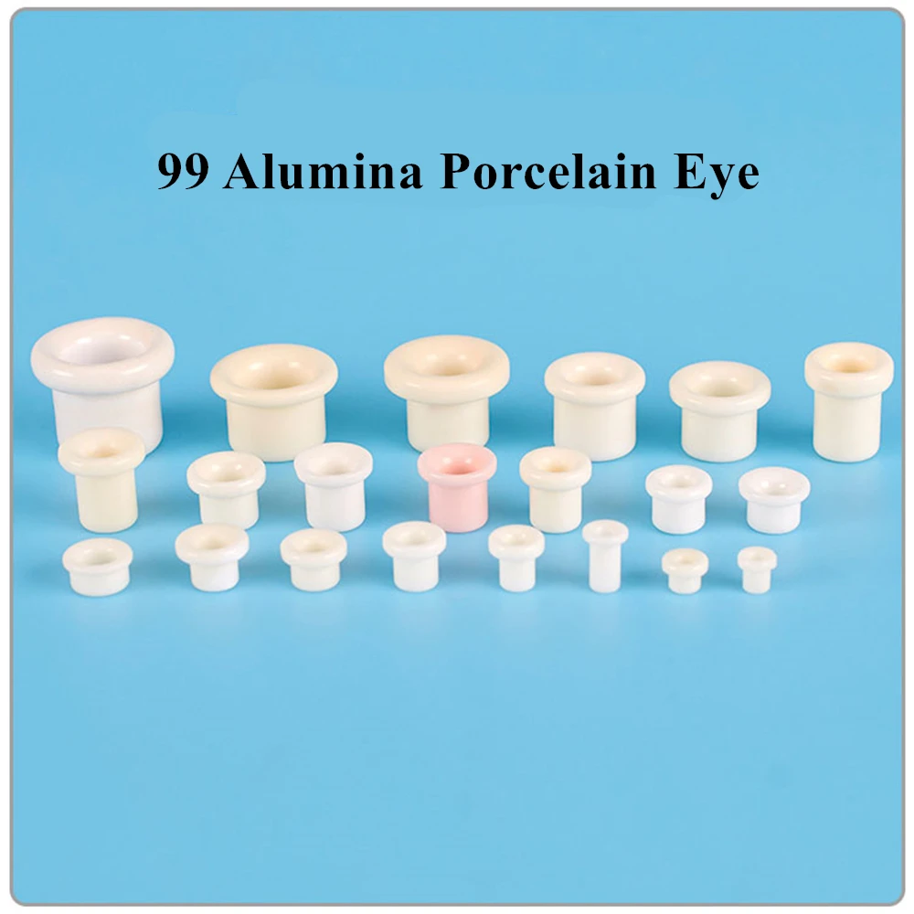 10PCS 99 alumina wear-resistant porcelain eye ceramic wire stranding machine twisted bow twisted copper textile ceramic beads