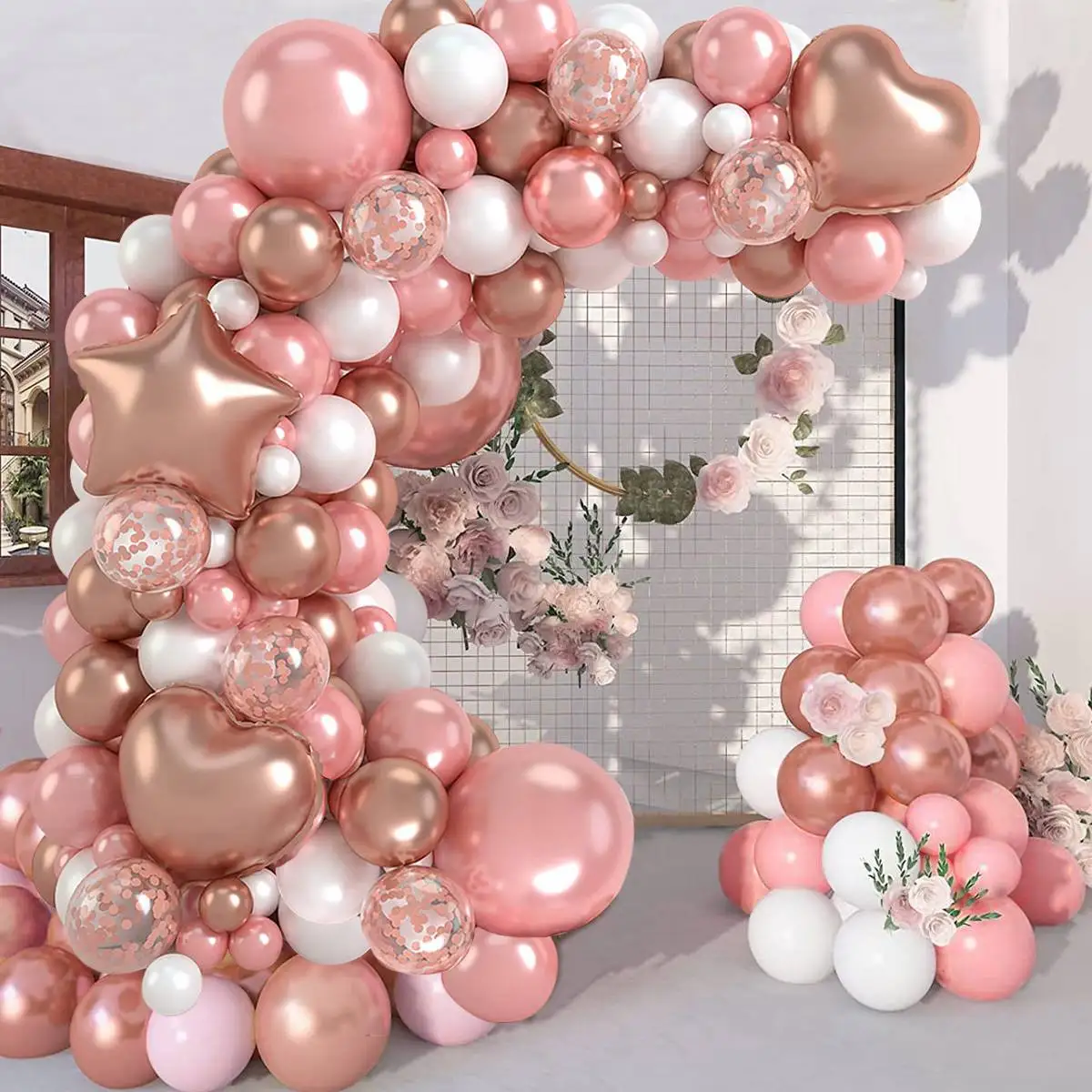 Pink Balloon Arch Kit Balloon Garland Bow Balloons Wedding decor Baby Shower Girl Birthday Adult Bachelorette Party Baloon Balon