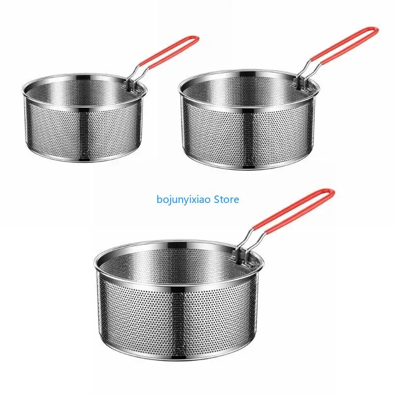 

900B Cooking Strainers Colander for French Fry Wire Mesh French Chip Frying Baskets