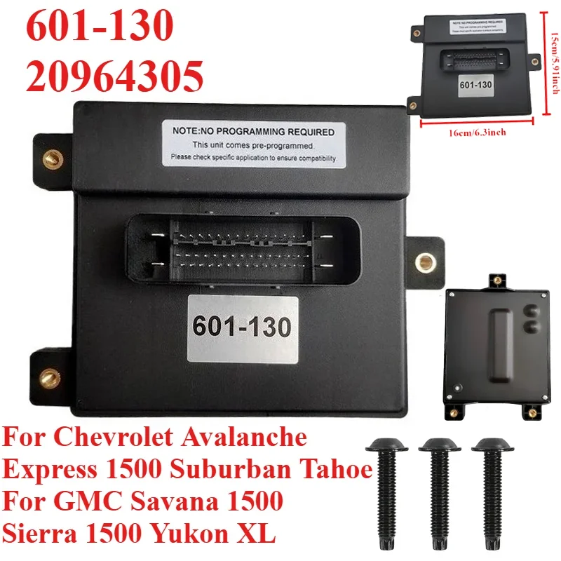 

PEM‌ Fuel Pump Control Module 601-130 20964305 For GMC Savana Sierra 1500 Yukon Chevrolet Avalanche Express 1500 Suburban Tahoe