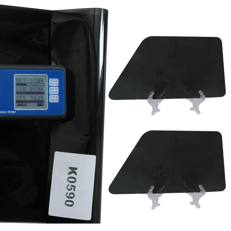 Smartcool-pegatinas de vidrio autoadhesivas para ventana de privacidad, película Solar de nanocerámica resistente al calor, color negro