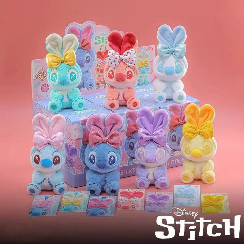 HOT new Toysdisney Stitch Candy Stitch Series Blind Box Figure Stitch Keychain Backpack Pendant Collect Customized Birthday Gift
