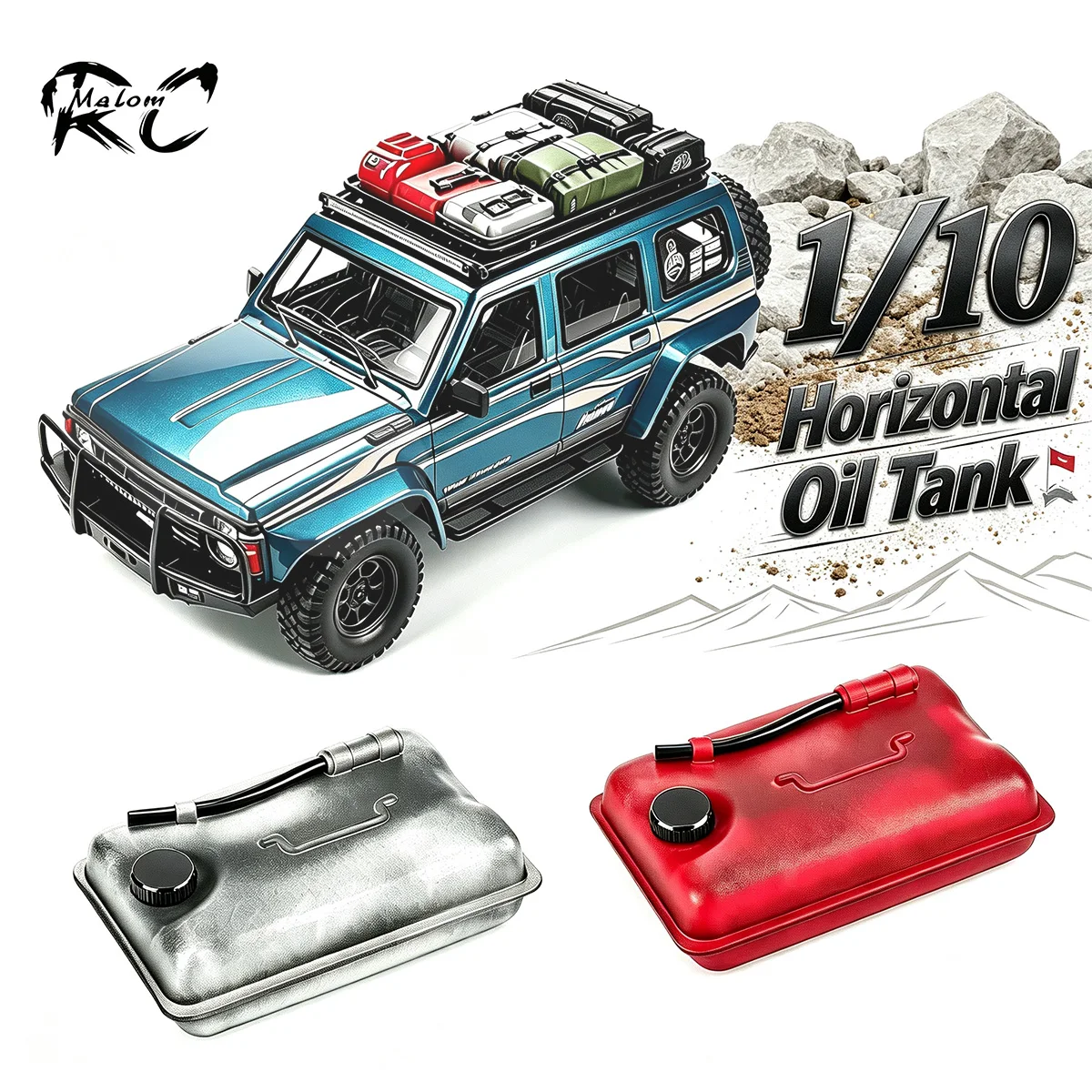 3D Printing Car - Plastic 3D Printed Horizontal Oil Barrel