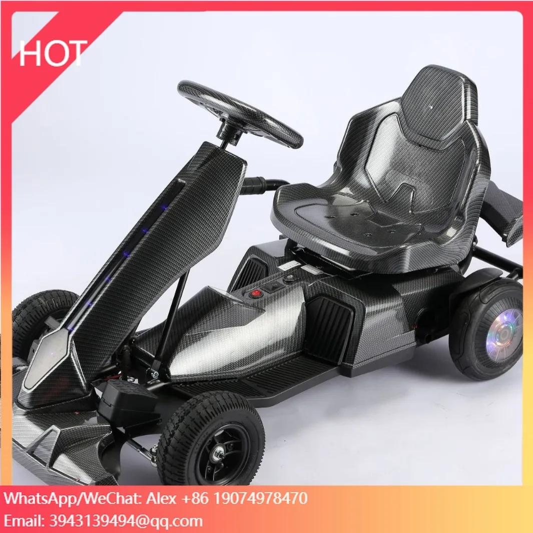 

New Kids Adult Electric Kart Ride On Toy Car Four Wheels Go Kart For Carbon Fiber Drift Go Kart