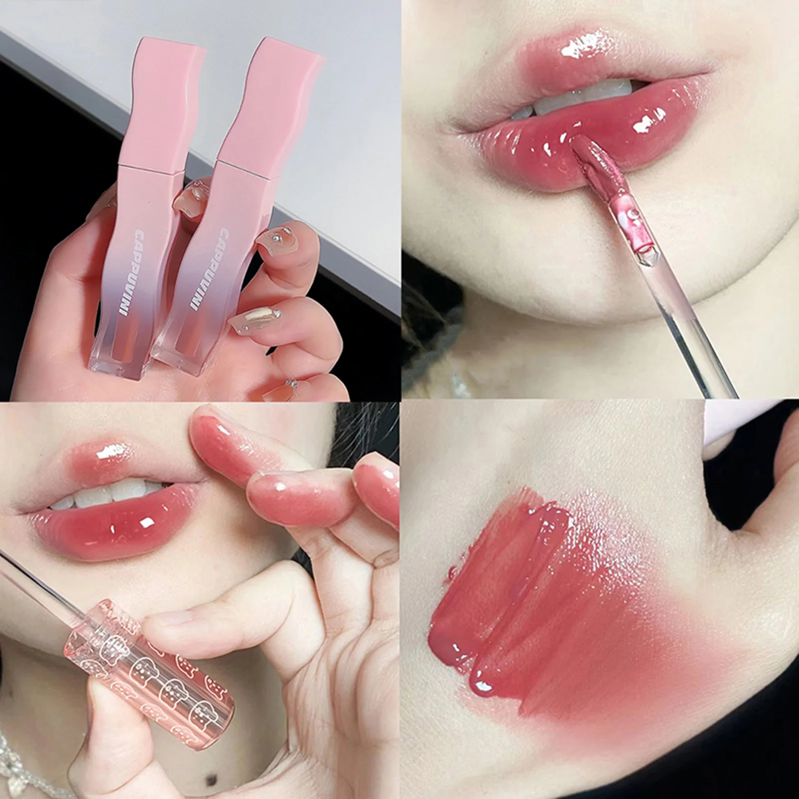 Natural-Looking Mirror Lip Gloss Moisturizing Full Coverage Revitalizing for Women Girls Cosmetic Supplies