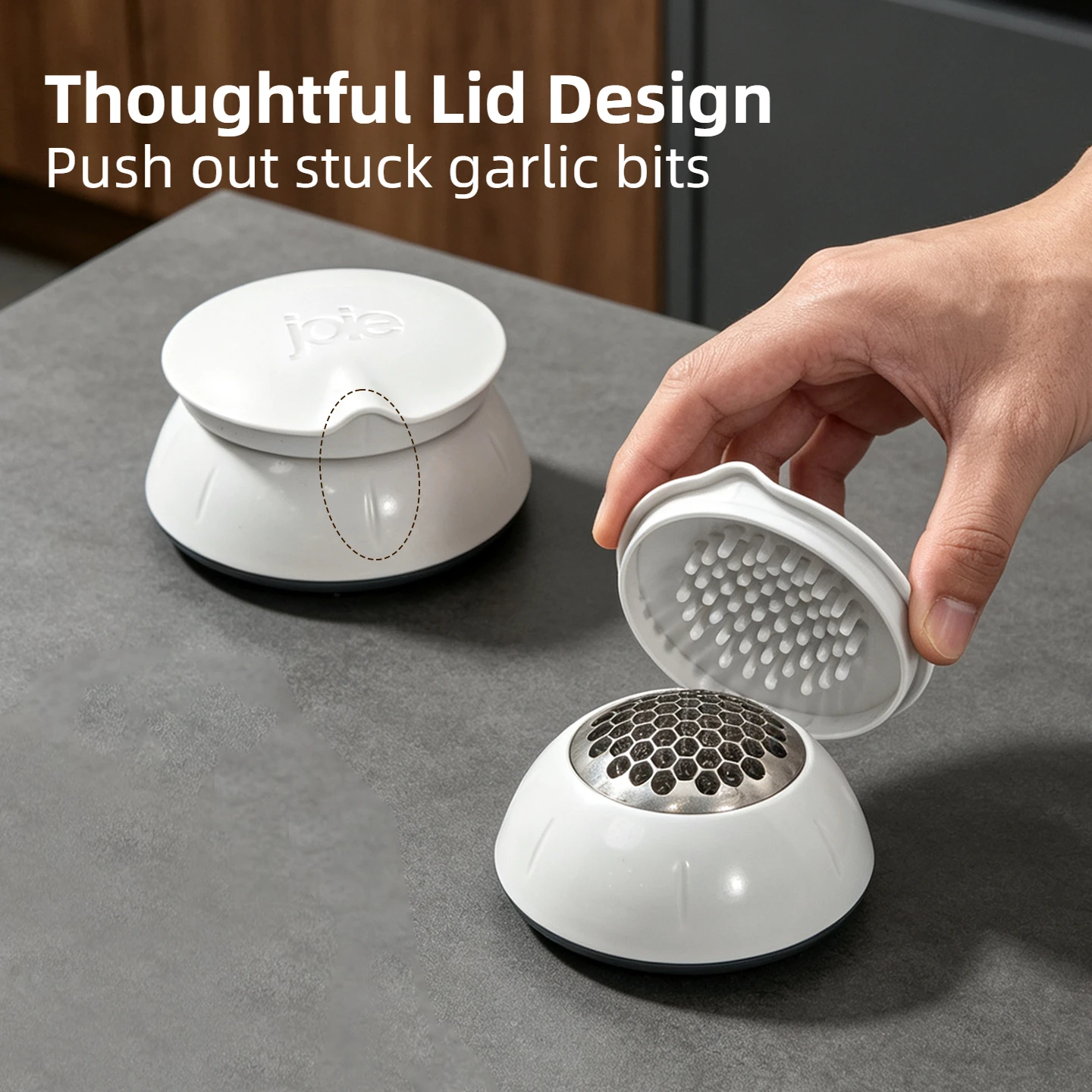 ジョアガーリックロックローリングガーリッククラッシャー亜鉛合 - Kitchen Gadgets Joie のレビューと価格