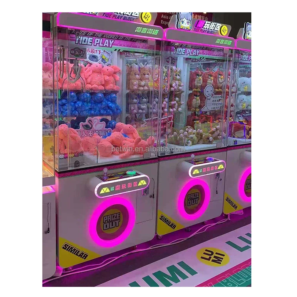 Machine à griffes pour enfants, jeu de jeu de Gabinete à pièces, mini machine d'arcade, distributeur automatique, pince à bonbons, musique