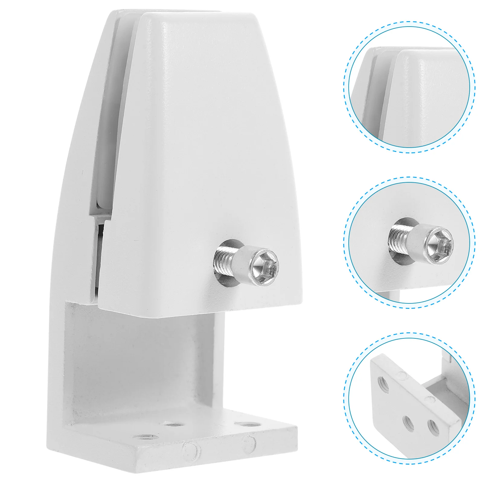 

LALAFINA 1 Set Screen Clip Desk Divider Glass Partition Privacy Panel Splicing Sneeze Guard Baffle Clamp for Office Workstation