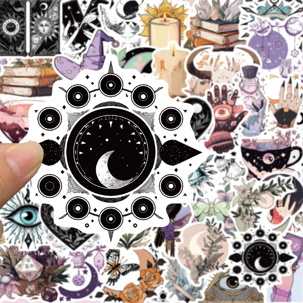 10/30/50/100 قطعة الكرتون الساحرة ماجيك القوطي ملصق الجمالية الديكور الشارات كول مقاوم للماء الكتابة على الجدران محمول الأمتعة سكيت