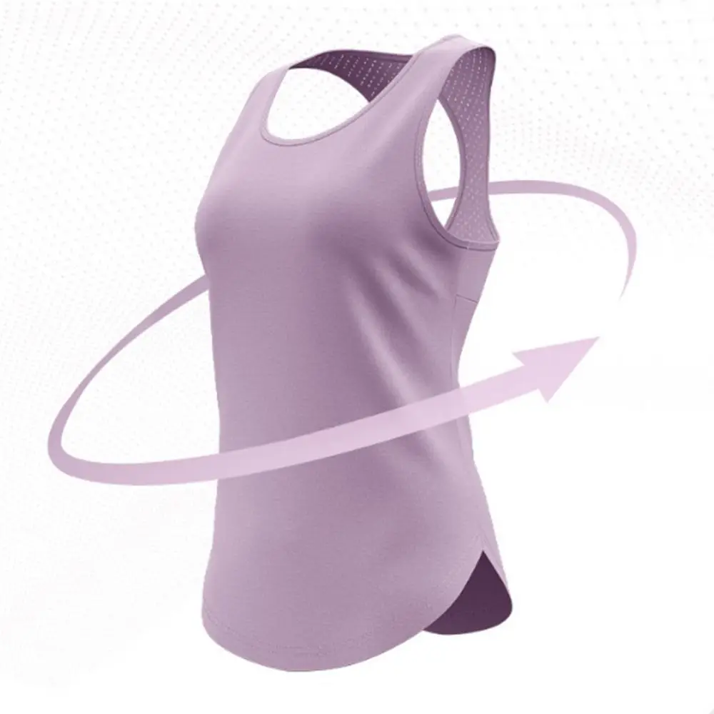 

Mesh Back Yoga Mesh Back Tank Top Hollow Out Breathable Running Sports Vest Seamless Sleeveless Workout Yoga Vest Yoga Practice