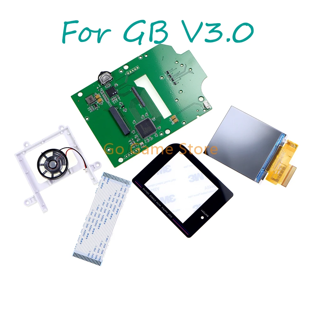 1set For Nintendo GB V3.0 2.6 inch High Light LCD Screen 5 Segments Adjustable Brightness Screen Replacement Kit