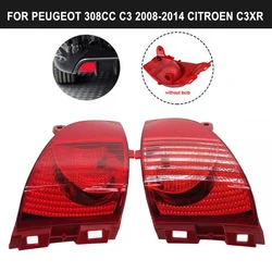 For Peugeot 308CC C3 2008 2009-2014 Citroen C3XRRHD Rear Fog Light Brake Light Signal Lamp Assembly Rear Bumper Taillight