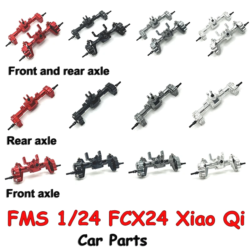 

Пульверизатор FMS 1/24 FCX24 Xiao Qi для Chevrolet K5 RC, автомобильные запчасти с дистанционным управлением, передняя и задняя оси в сборе