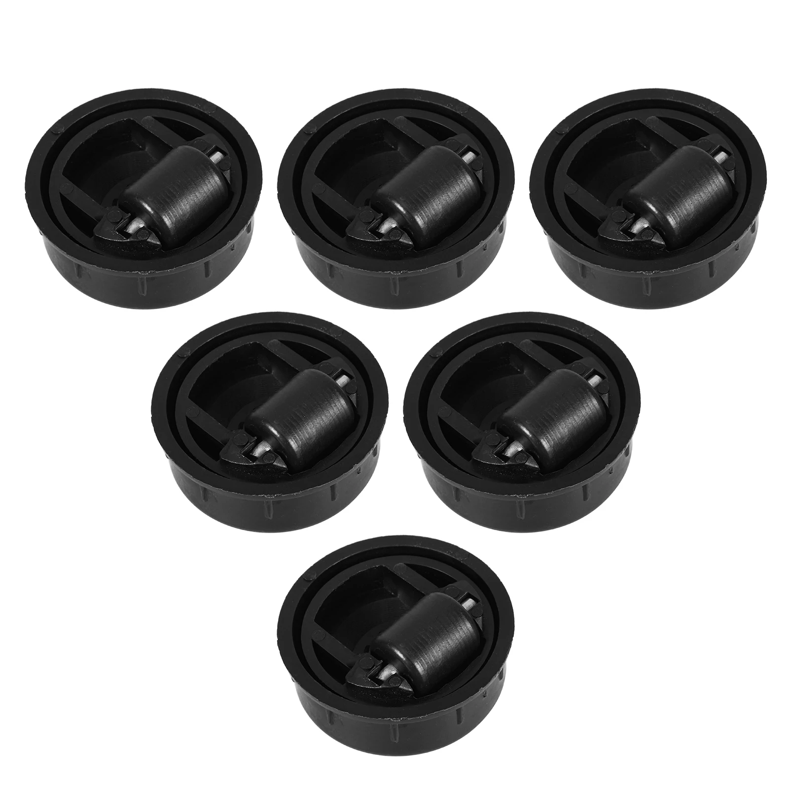 

6pcs Embedded Furniture Casters for Table Trolley Bedside Silent Heavy Duty Replacement Wheels Cart Suitcase Caster Hardware
