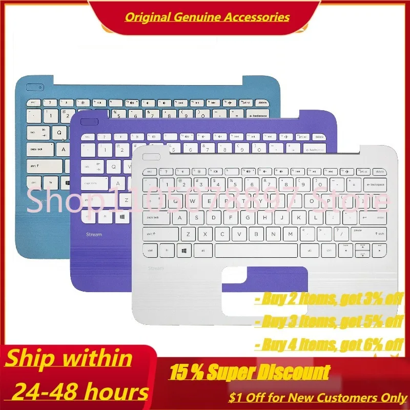 Carcasa con Reposamanos y Teclado para HP Stream 11-Y 11-AH 11Pro G3 C Shell 902956-001