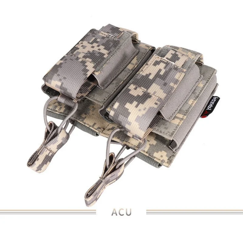 YAKEDA Tactical Duplex Magazine Pouch Accessory Pouch Multifunctional Military Fan Belt Pouch molle