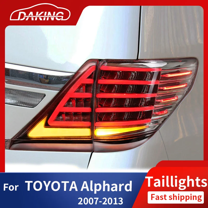 

Tuning Cars Tail lights For Toyota Alphard 2007-2013 Taillights LED DRL Running Lights Brake Rear Parking Light Tail Lamp