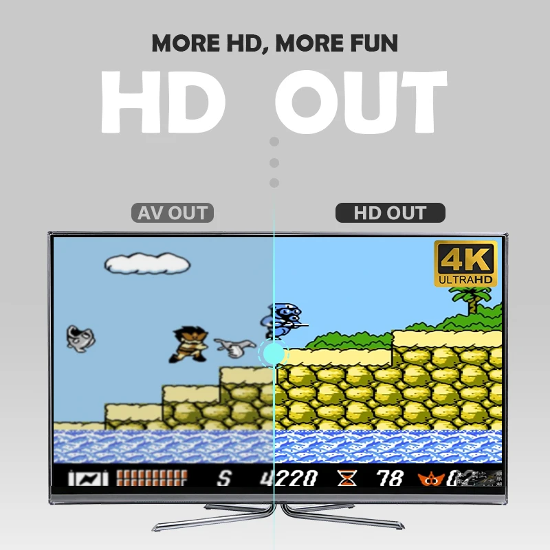 데이터 프로그 Y2 HD USB 무선 휴대용 TV 비디오 게임 콘솔, 750 게임 NES Dendy 게임 콘솔, 휴대용 레트로 게임 스틱 내장