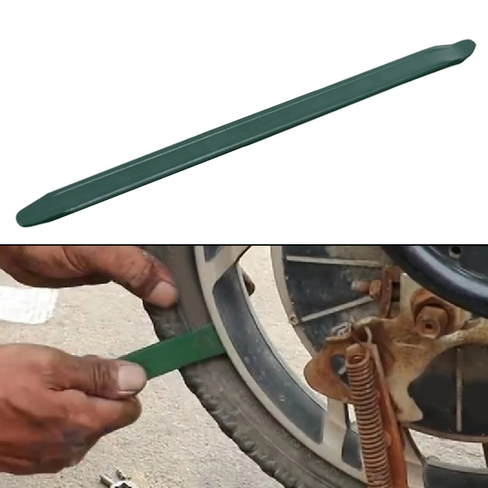 Convenient Tire Iron Repair Tool Kit Green Steel Spoon Tire Changing Bars 12 in Length for Cars and Motorcycles