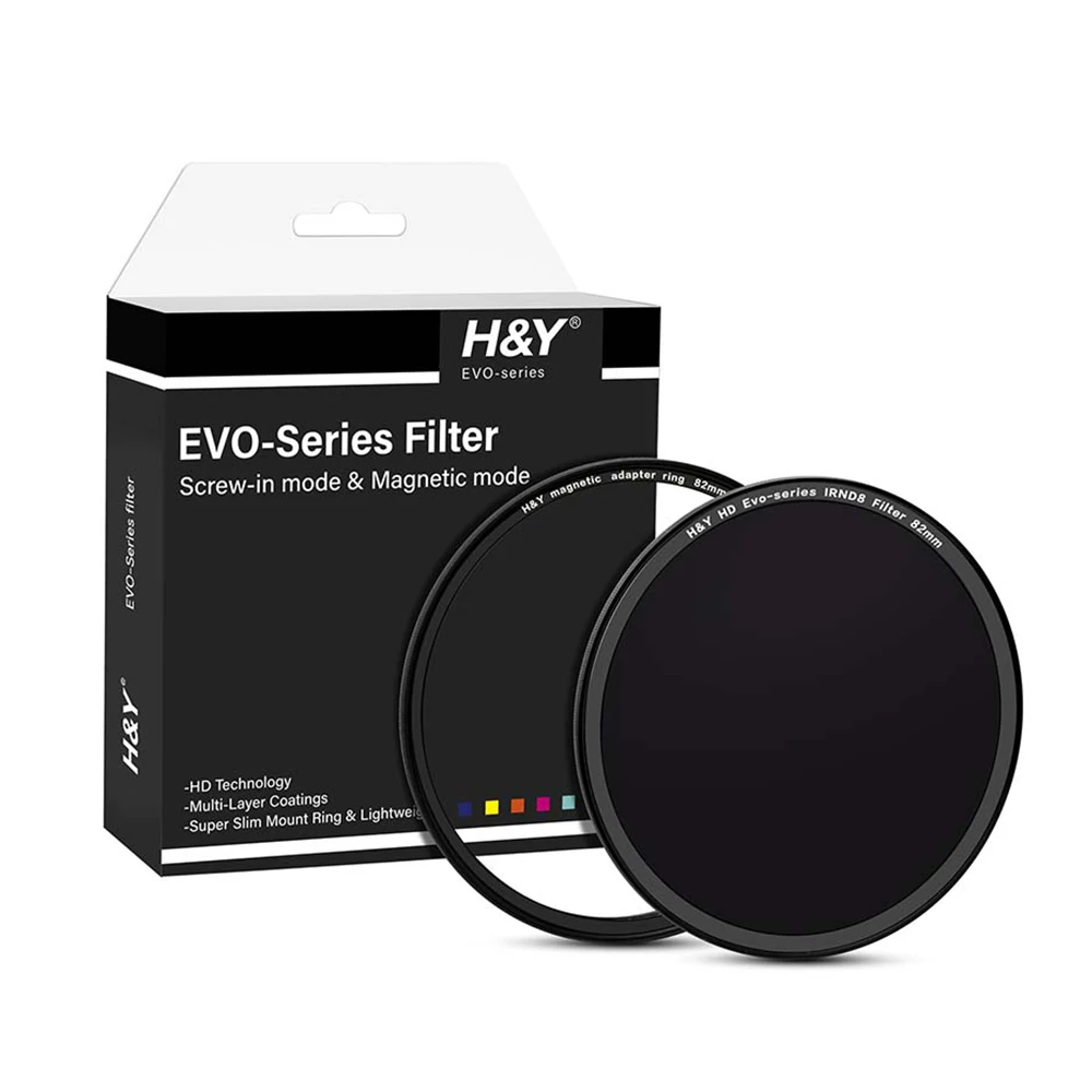 H&Y HD Evo Series Camera Lens Filter Magnetic ND8 Filter Kit 67mm 72mm 77mm 82mm 95mm