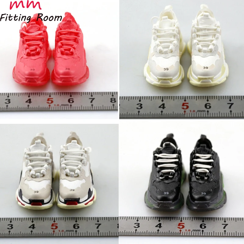 1/6 Scale Female Sneaker Canvas Shoes 19 Colors Inside Empty for fit 12'' TBLeague JIAOU DOLL action figure