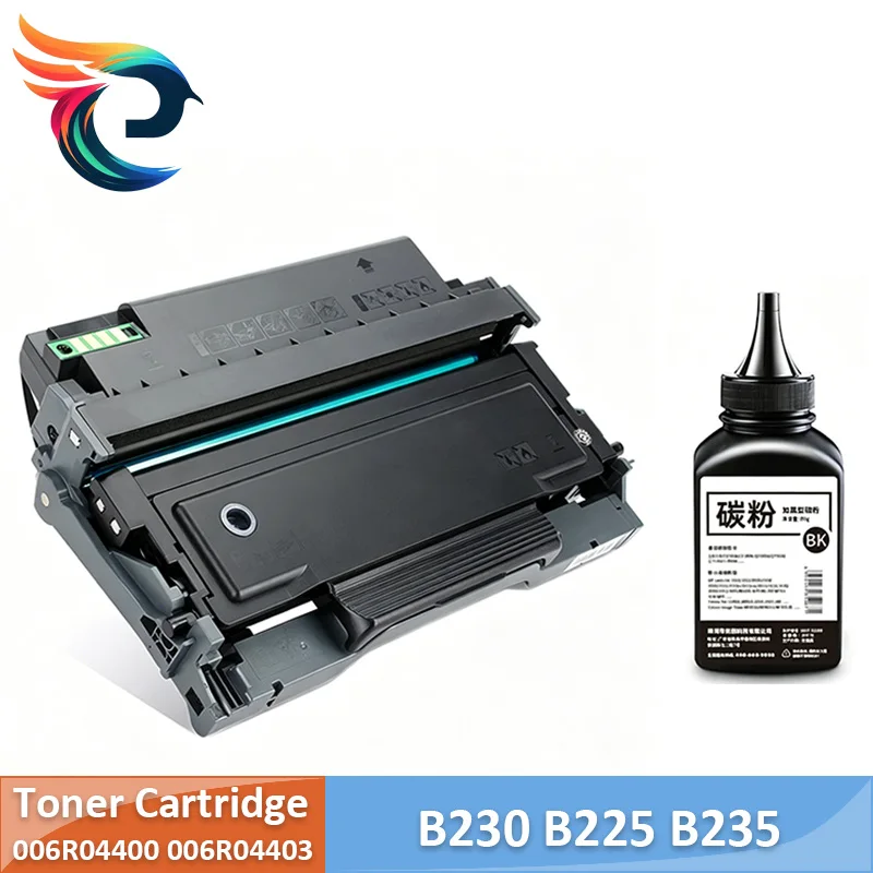 Cartucho de tóner 006R04400 006R04403 con nuevo chip con 80g de polvo de tóner para impresoras Xerox B230 B225 B235 3000 páginas