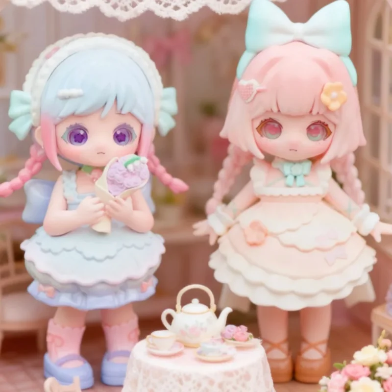 ليرورو مرحبا بكم في بيت الحلوى العصرية البلاستيكية صندوق أعمى اللعب لطيف التماثيل منضدية الحلي هدايا للأطفال والجامعات