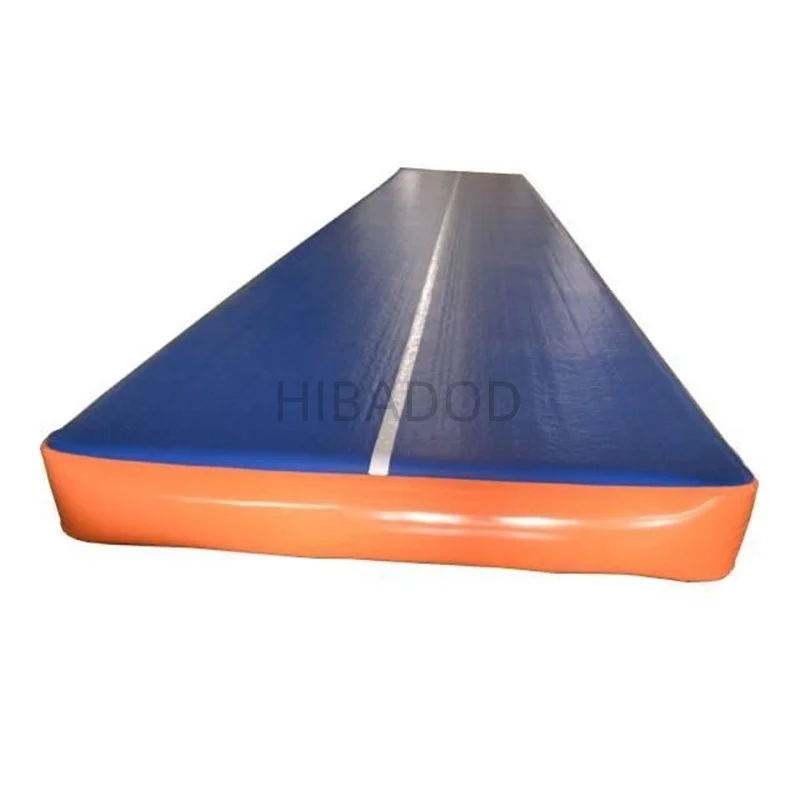 Estera de gimnasia de aire inflable de 11x2x0,2 m, estera de gimnasio inflable, pista de caída de aire, pista de gimnasia con bomba