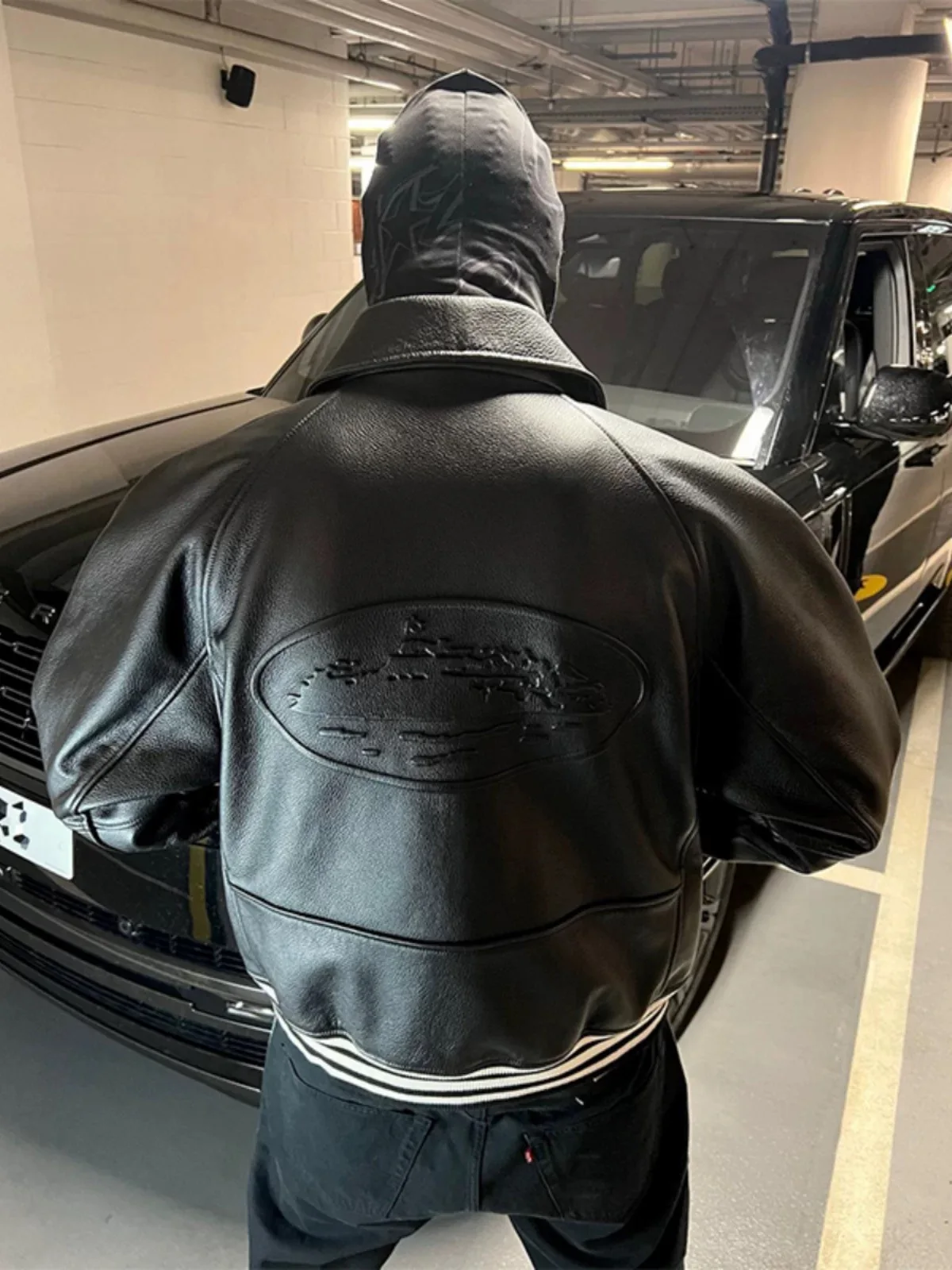 

Retro American Streetwear Motorcycle Sle Thiened Loose Windproof PU Leather Jaet Outerwear for Teens Autumn Winter