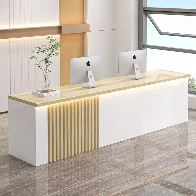 Counter Plastic Reception Desks Kitchen Modern Luxury Reception Desks Beauty Salon Mostrador Negocio Commercial Furniture