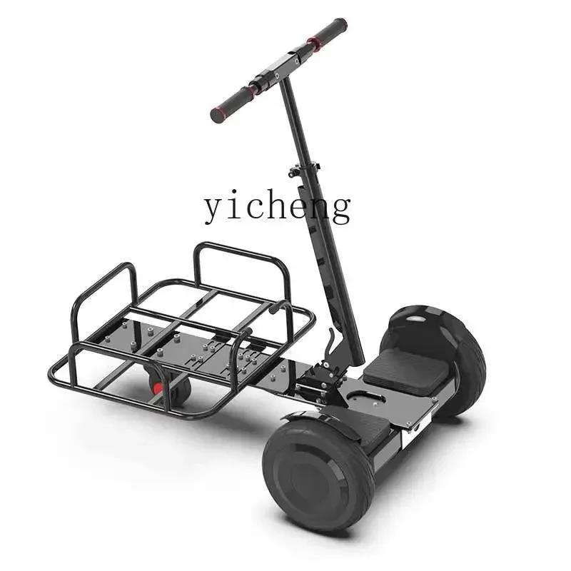 C6.17 small moving tricycle stall trolley light food delivery scooter foldable pole stall car