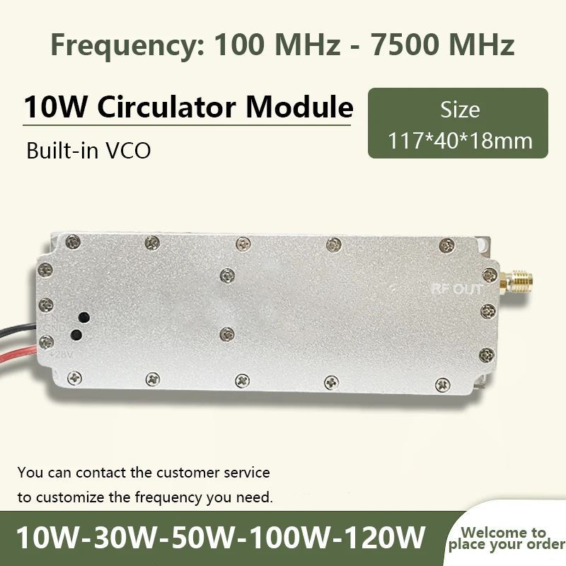 

Модуль LoRa 10 Вт, модуль Gan и встроенный VCO 100–200 МГц, 500–600 МГц, 700–800 МГц, 900–100 МГц, 6000–65000 МГц, 65–7000 МГц, 5,2 ГБ, 5,8 ГБ