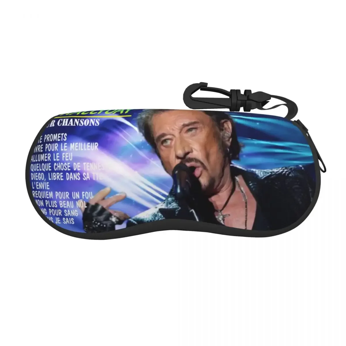 Custom Hallyday Shell Glasses Case Unisex Fashion France Rock Singer Eyeglasses  Sunglasses Protector Box