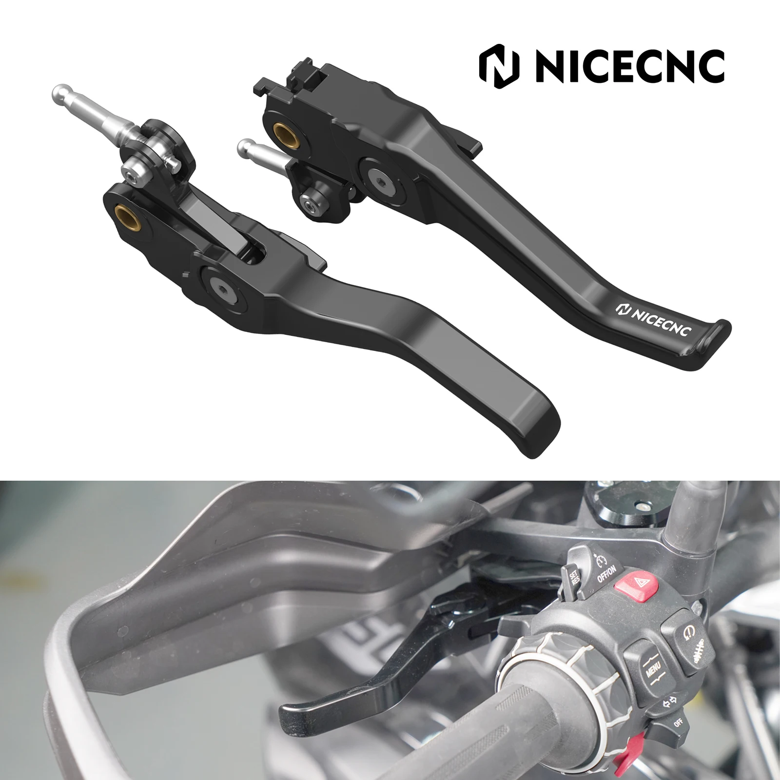 

Motorcycle Shorty Brake Clutch Lever for BMW R1250GS 2018-2023 R1250GS Adventure 2018-2024 R1200GS 2013-2018 R1200GSA 2014-2018