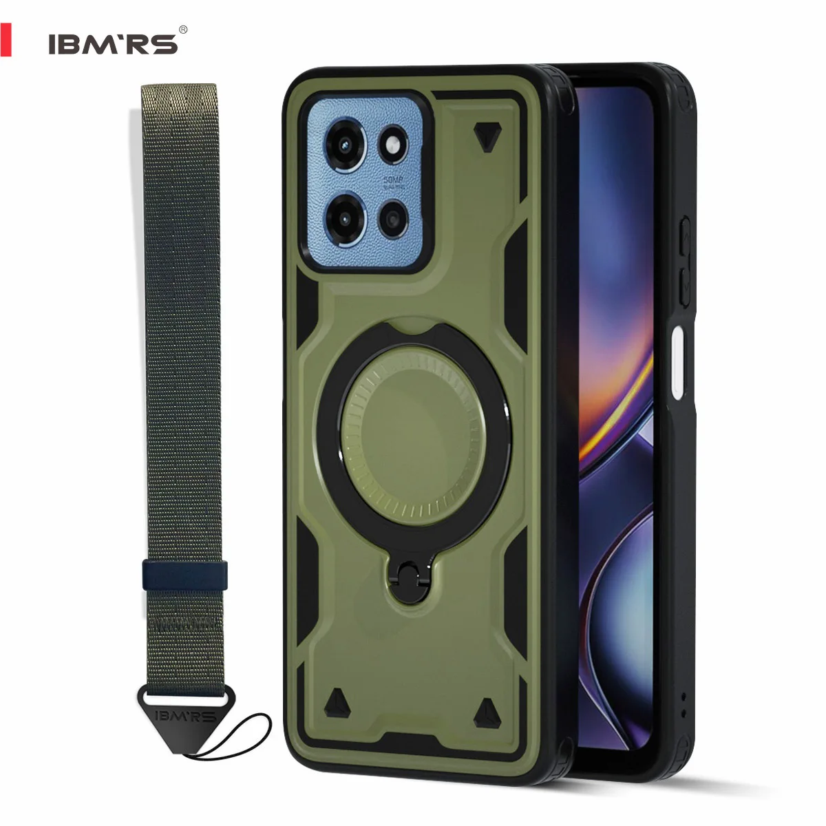

For Motorola Moto G 5G/G Play 5G 2025 2026 Case, Shockproof Phone Cover with Magnetic Ring & Kickstand
