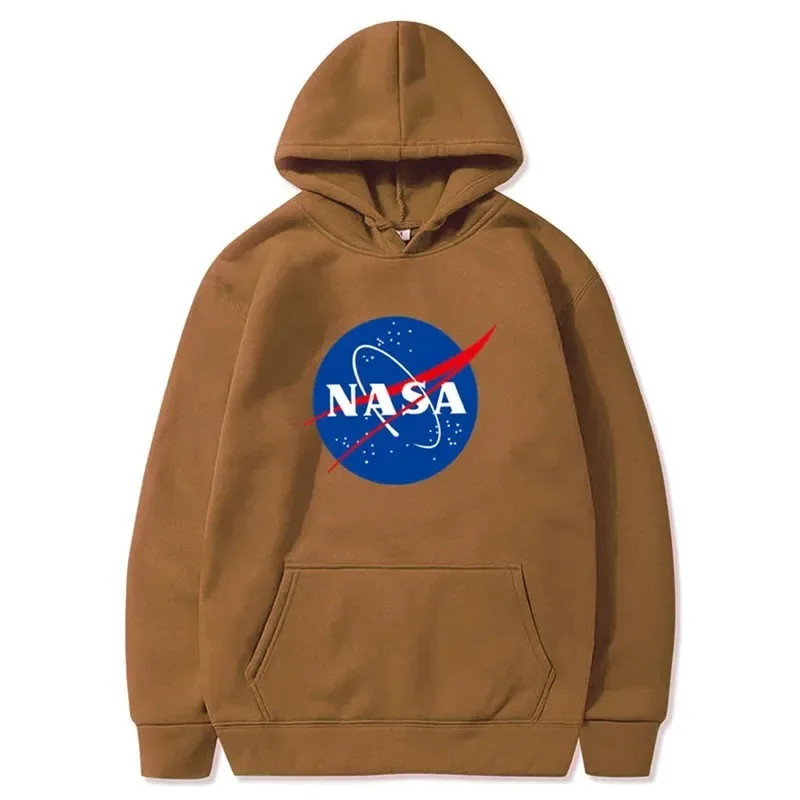 New NASA printed hoodie sweatshirt autumn men\'s and women\'s hoodie fashion casual hip hop street undershirt sports hoodie set