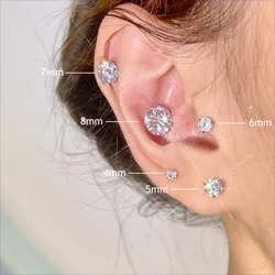 Clips d'oreille magnétiques en cristal pour femmes, boucles d'oreilles rondes, bijoux de luxe, à la mode et élégants, sans bijoux perforés