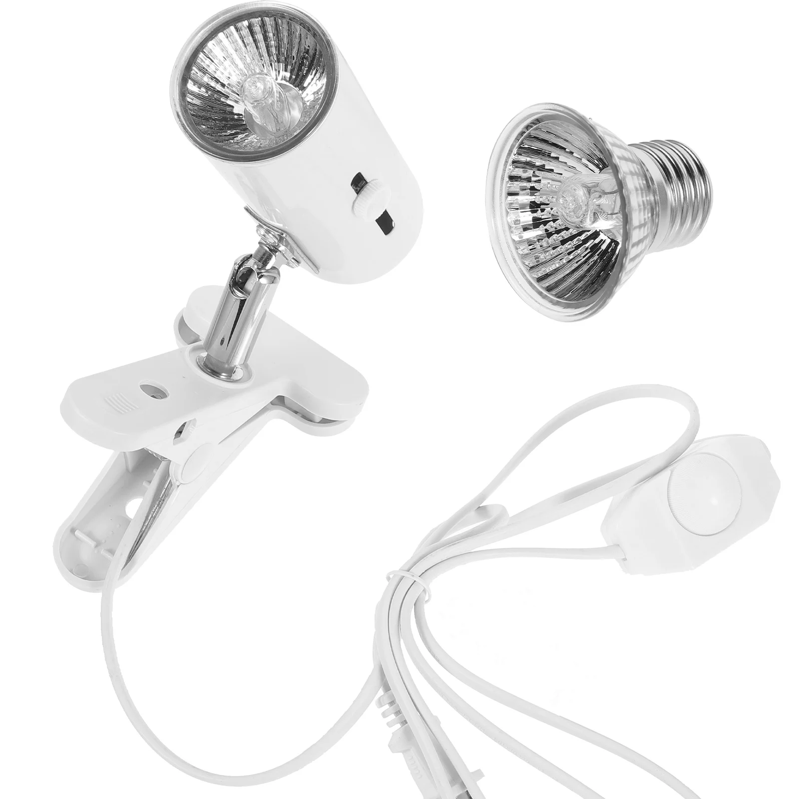 

1 Set Reptile Heat Lamp Turtle Basking Adjustable Clip Warmth Light Source For Bearded Dragons Tortoises Turtles Geckos Snakes