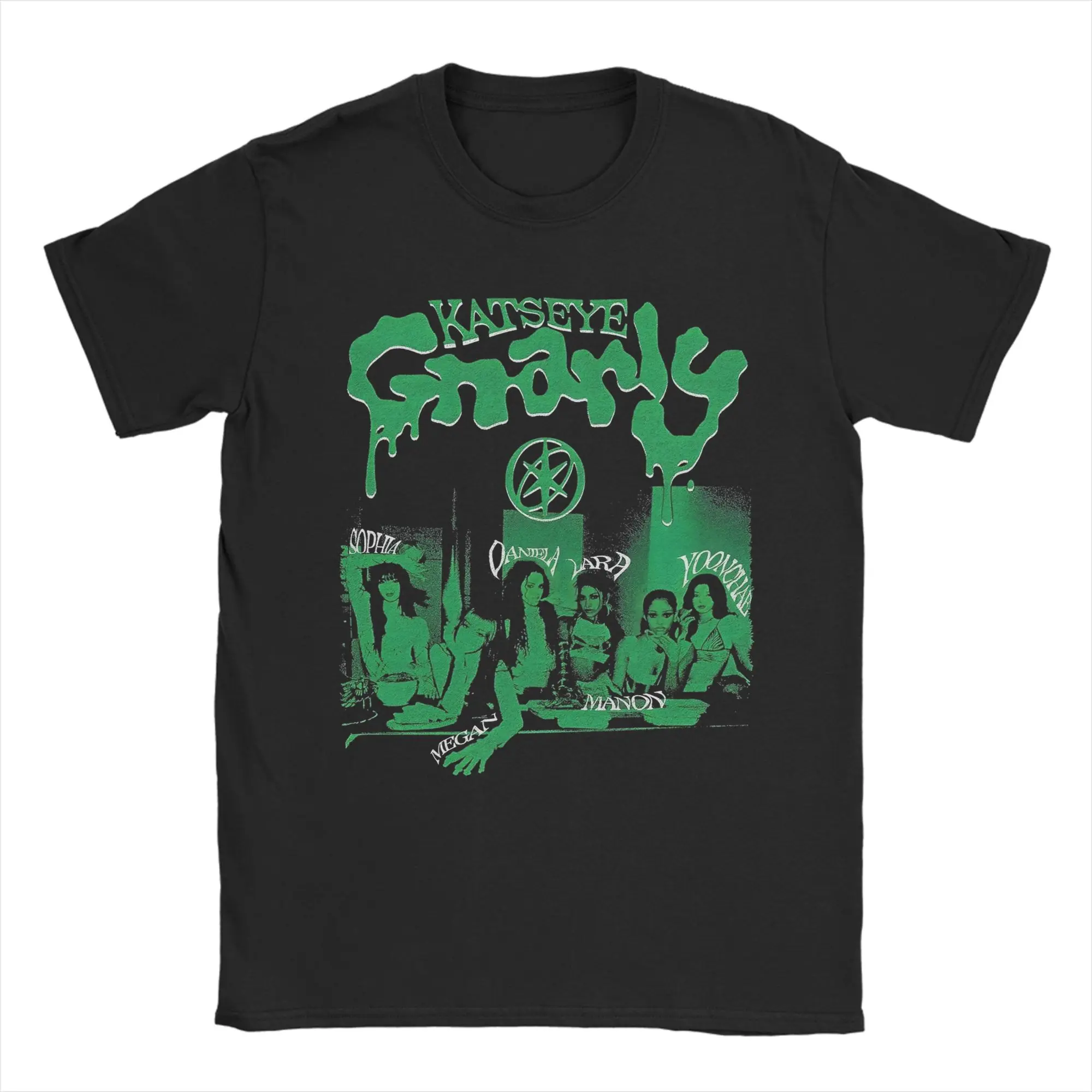 

Katseye Gnarly T Shirts for Men Cotton Awesome T-Shirt Round Collar Tee Shirt Short Sleeve Tops Plus Size