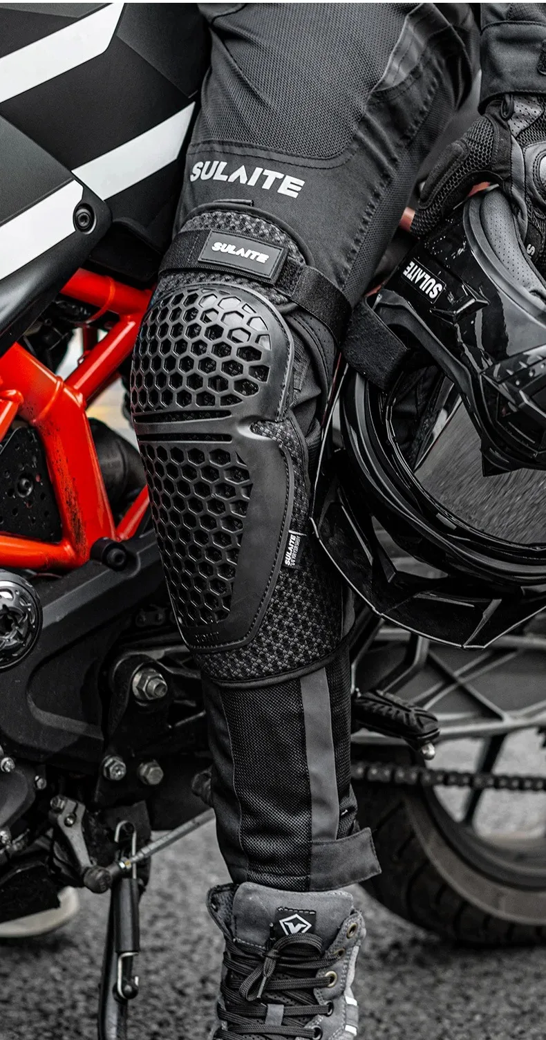 4PCS 오토바이 무릎 팔꿈치 가드 패드 세트 Motocross 사이클링 산악 자전거 레이싱 익스트림 스포츠를위한 D3O 충격 보호 기어