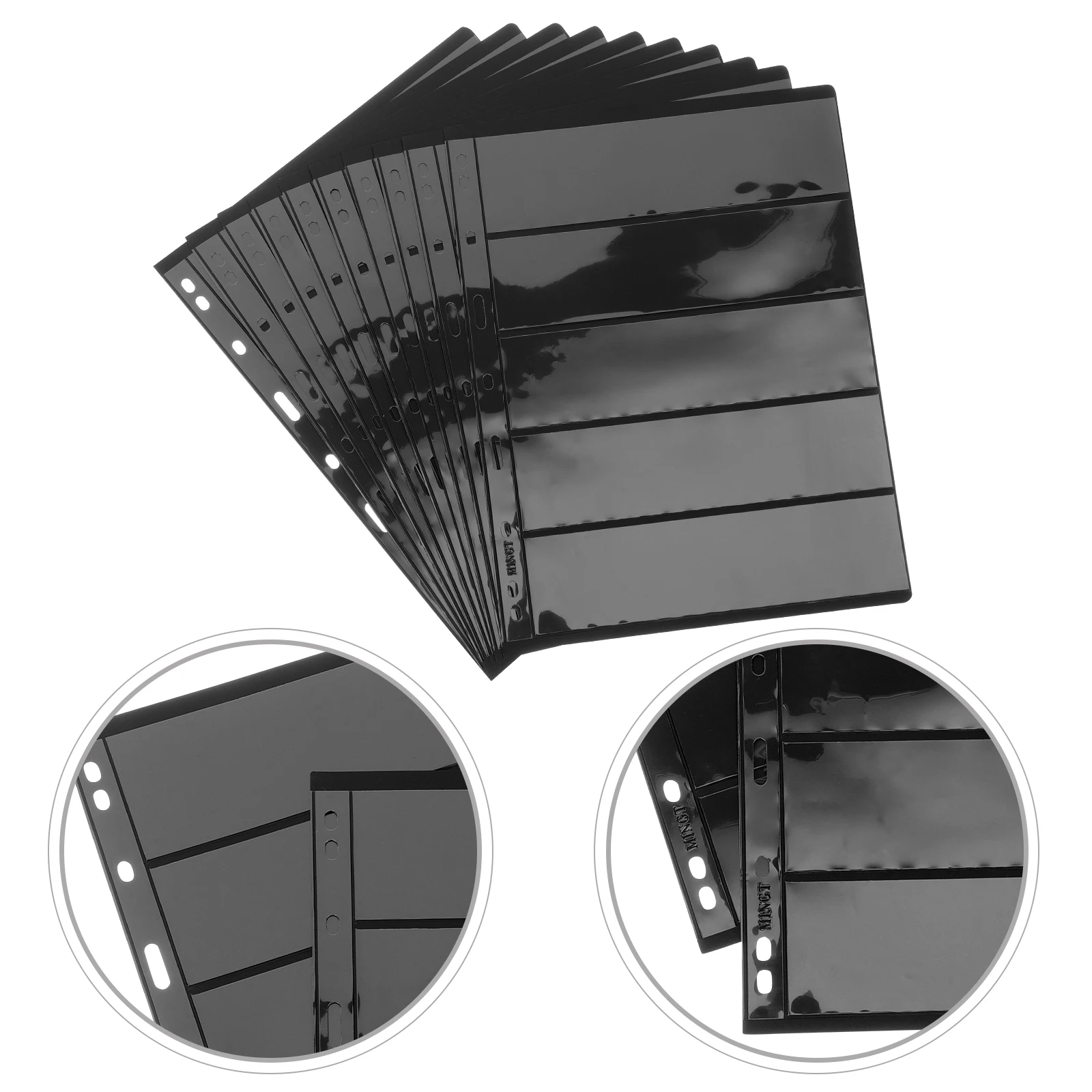 10pcs Loose-Leaf Sheets Reusable Transparent Binder For Stickers Cards Photos Storage Collection Insert A5