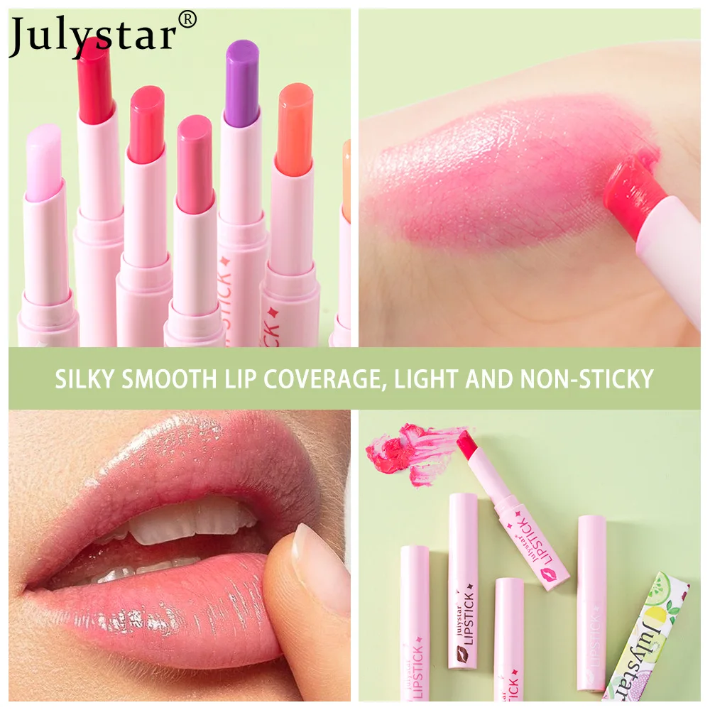 Color Changing Lip Balm - Vitamin E Hydrating Formula, Long Lasting Moisture Care, Fruity Flavor Temperature Activated Lip Color