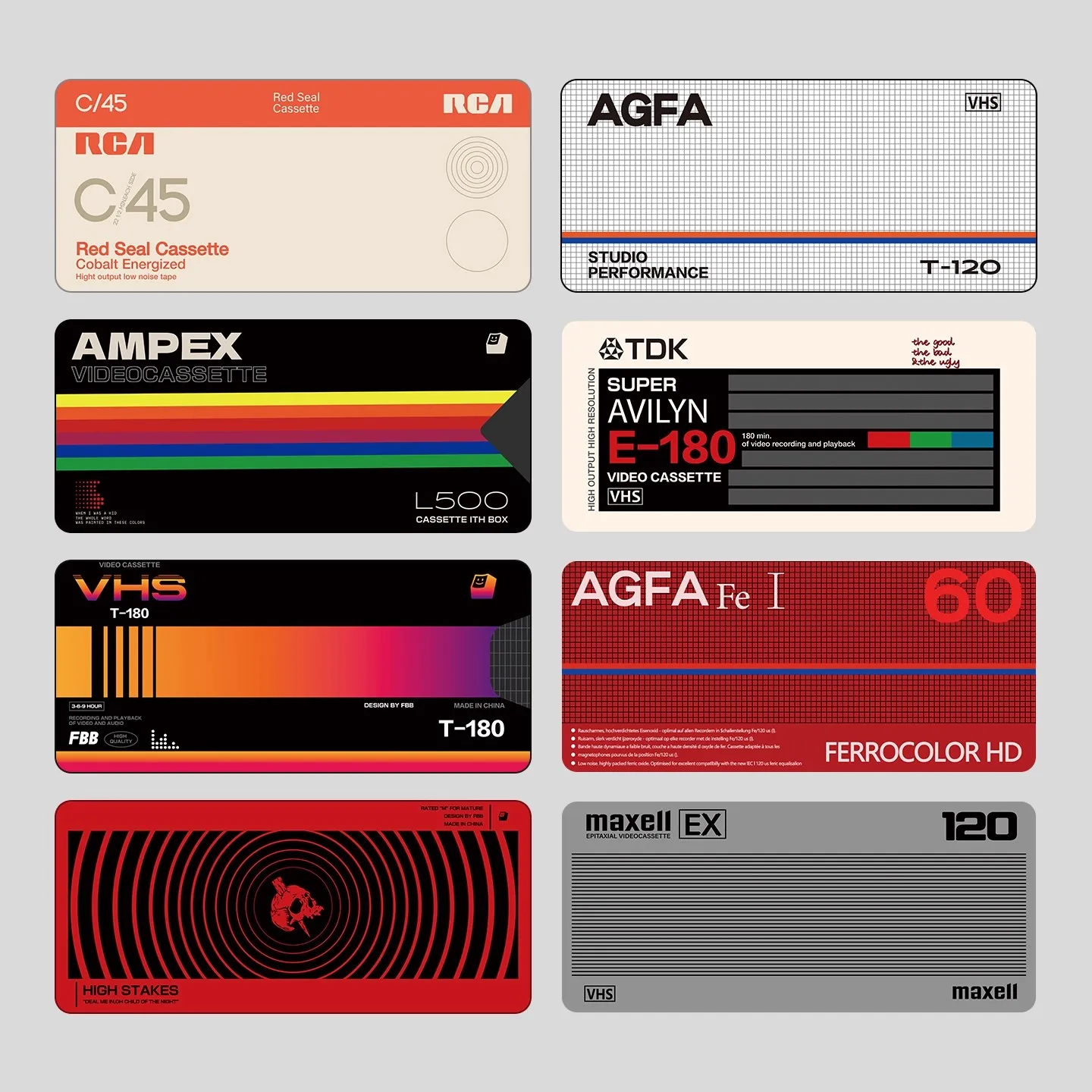 

FBB Original Cassette Tape Series Mouse Pad Customized Esports Cartoon Game Computer Keyboard Pad Y2K Office Desk Mat