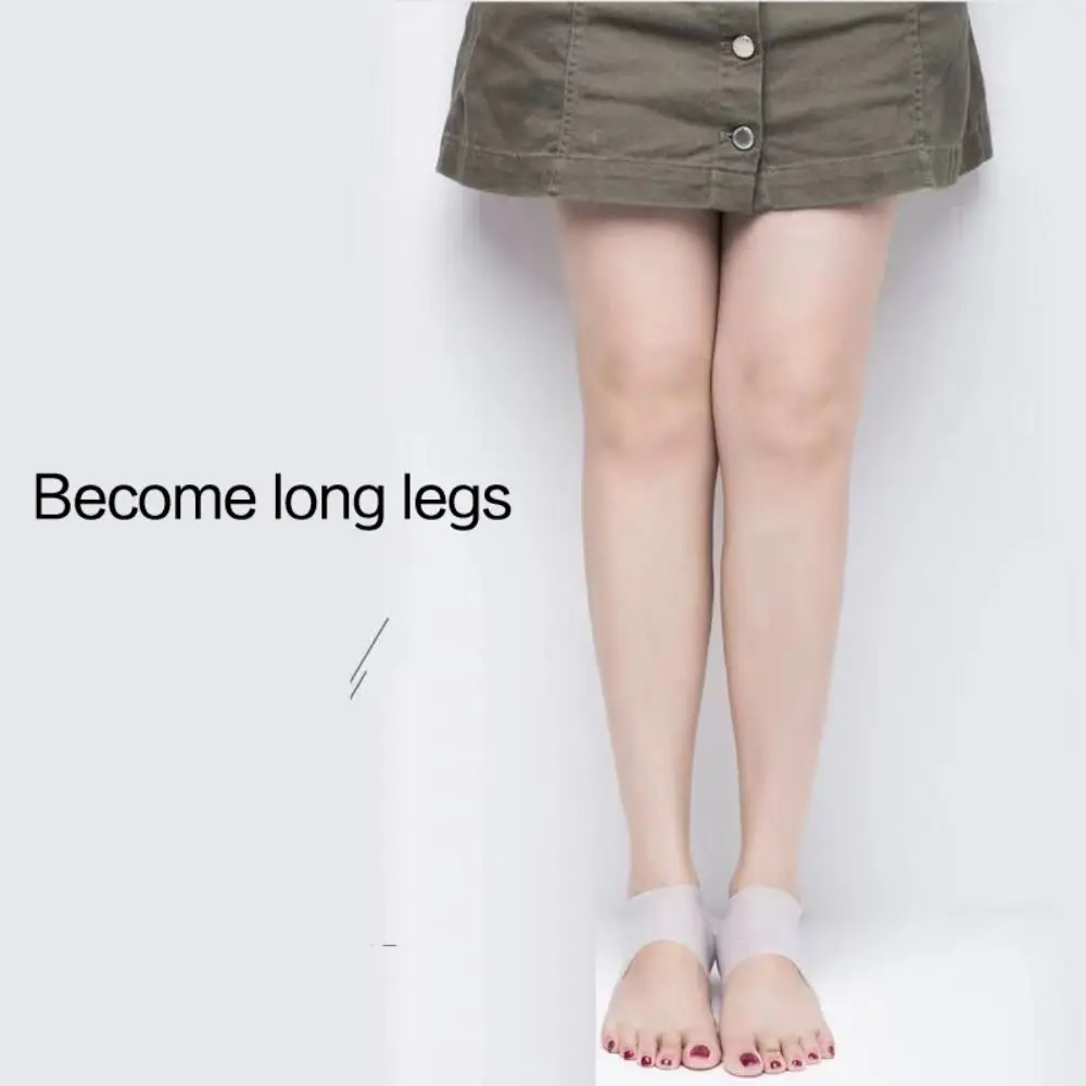 Portable Invisible Height Increased Insole Elastic 2-6cm Insoles Heel Cushion Unisex Shoe Sole Gel Heel Pads