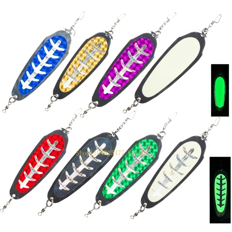 Señuelo de Pesca de Arrastre 4.5in112mm20g, Herramienta de Pesca de Salmón, Señuelo de Metal Giratorio con Movimiento Oscilante