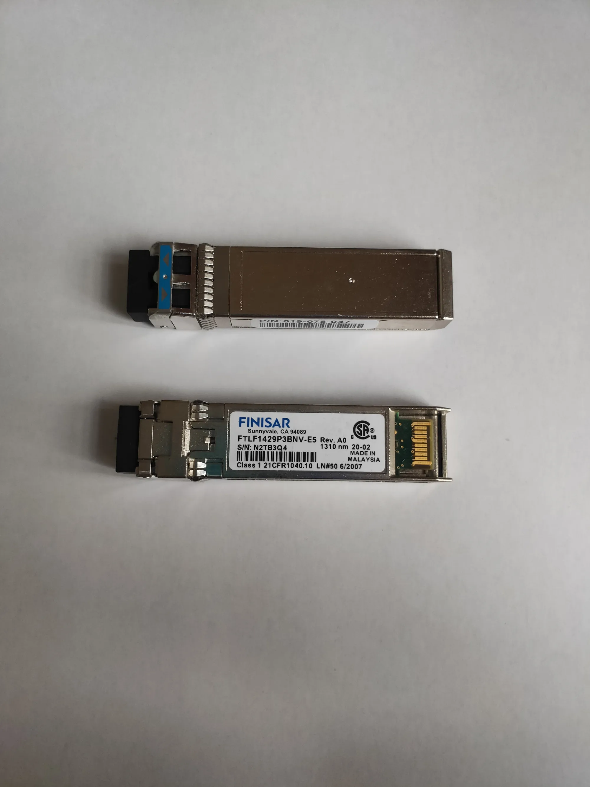 1PCS finisar 16G fiber module/FTLF1429P3BNV-E5 16G 1310nm SFP 16GB Switch Optical fiber module/16g Single mode Transceiver