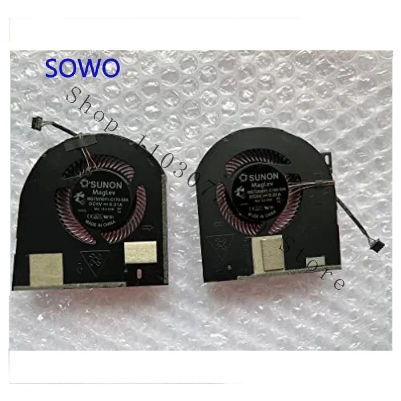 Вентилятор WYORESY WYORESY для процессора Dell Precision 7530, охлаждающий вентилятор, двойной вентилятор 0PR6WV PR6WV