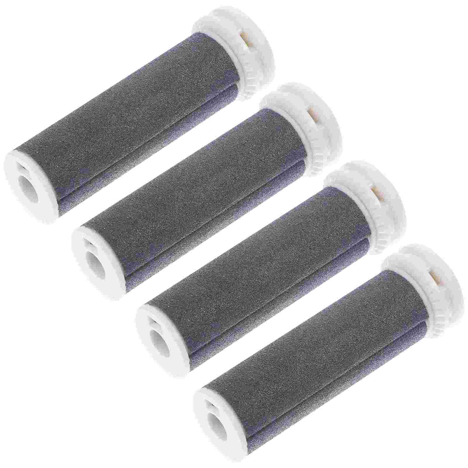 

4 Pcs Grinding Head Electronic Foot File Supplies Roller Pedicure Replacement Rollers Tools